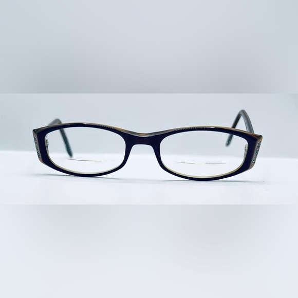 Vintage Diva 5213 Brown Oval Sunglasses Frames Only - Picture 3 of 8